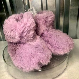 Toddler 7/8 Purple Slipper Boots New